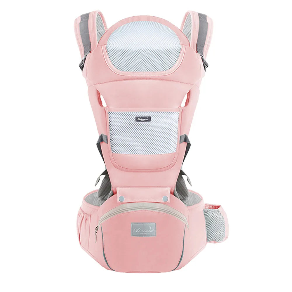 Ergonomic Baby Carrier with Multifunctional Waist Stool – Multi-Use Kangaroo Bag for Newborns to Toddlers