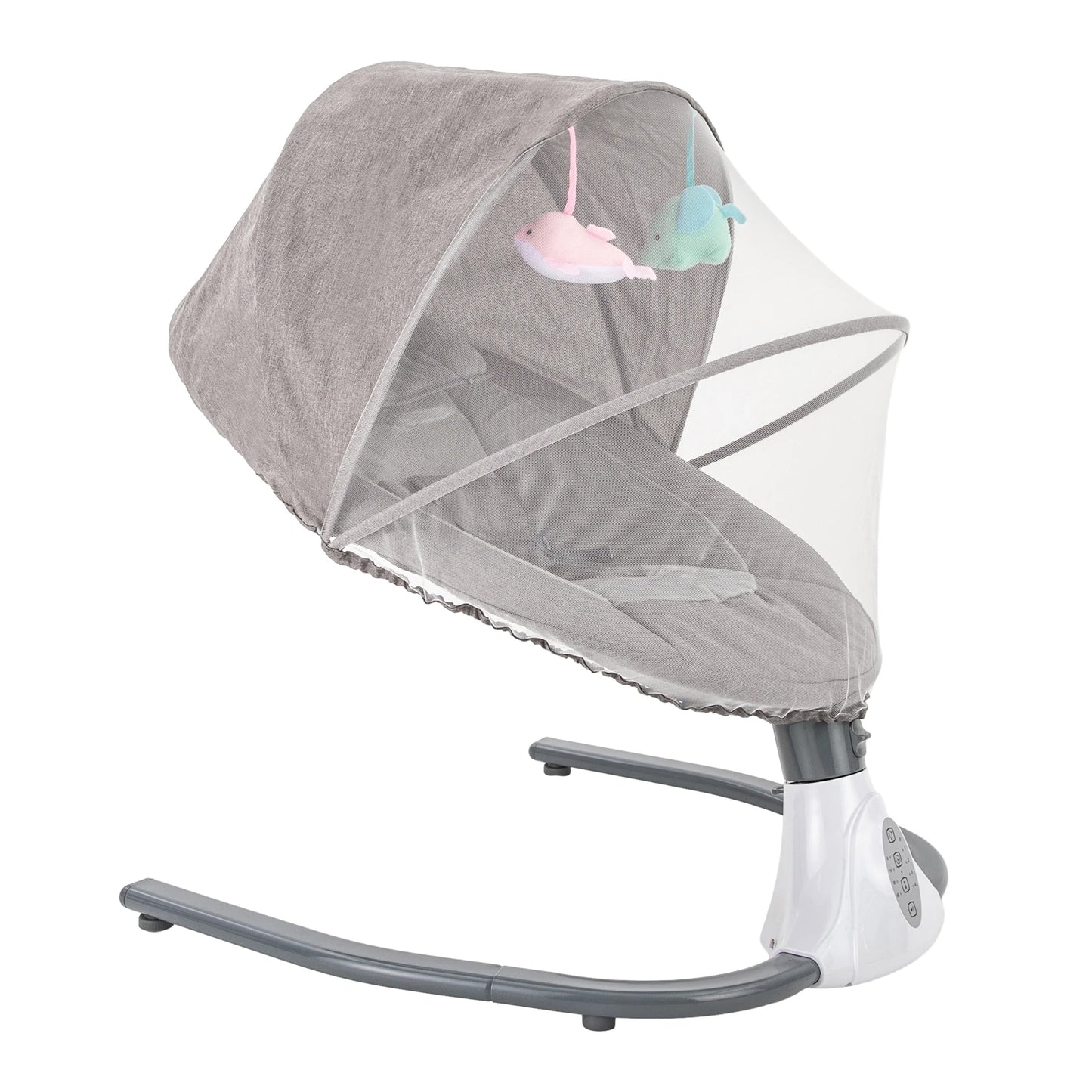 Electric Baby Swing for Newborns to Toddlers – Rocking Sleeper with Wheels, Travel Bag & Music Speaker – For Boys and Girls