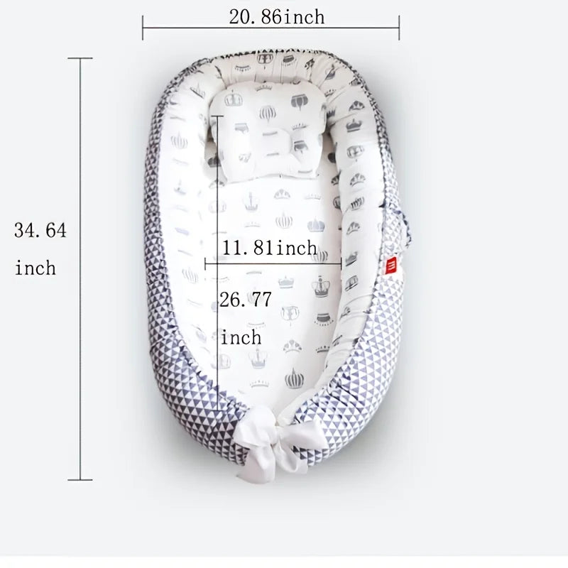 Portable Baby Nest – Adjustable Newborn Lounger