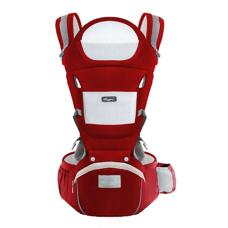 Ergonomic Baby Carrier with Multifunctional Waist Stool – Multi-Use Kangaroo Bag for Newborns to Toddlers