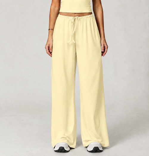 Pantalon fluide à taille élastique