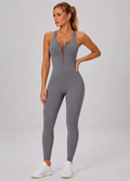 Jumpsuit with open back panel