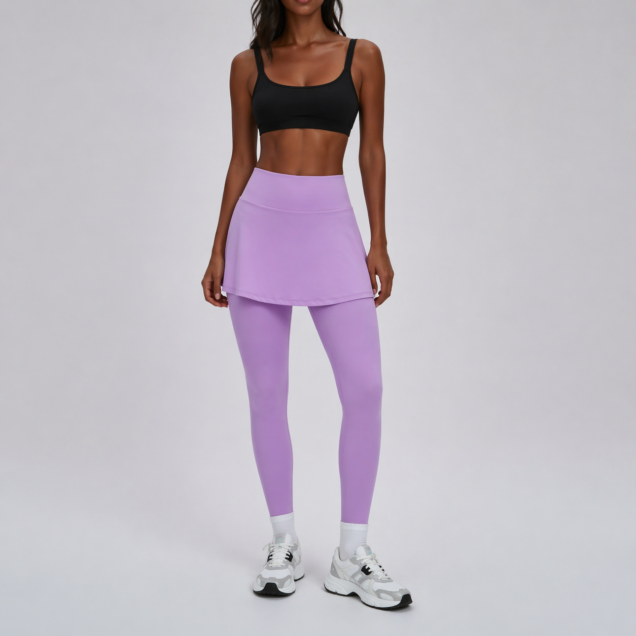 Legging avec jupe taille haute