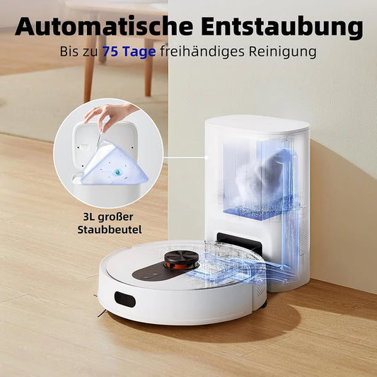 ROIDMI EVE ROOK Vacuum Cleaner Robot Suction Station 5000Pa Vacuum Robot Mopping for Pet Hair Self-cleaning App Voice Control