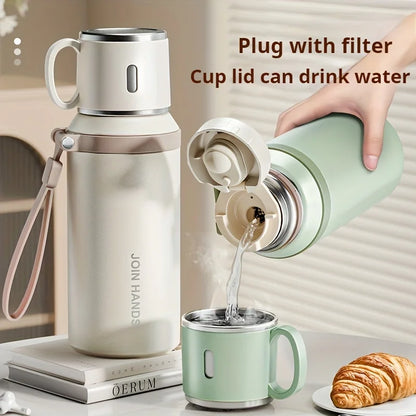 Stainless Steel Thermo Bottle – 600ml Insulated Water Flask