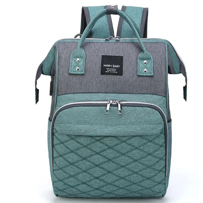 Macroupta Mommy Diaper Bag – Large Capacity Baby Backpack with Changing Mat | Stroller Hanging Nappy Bag for Travel & Nursing