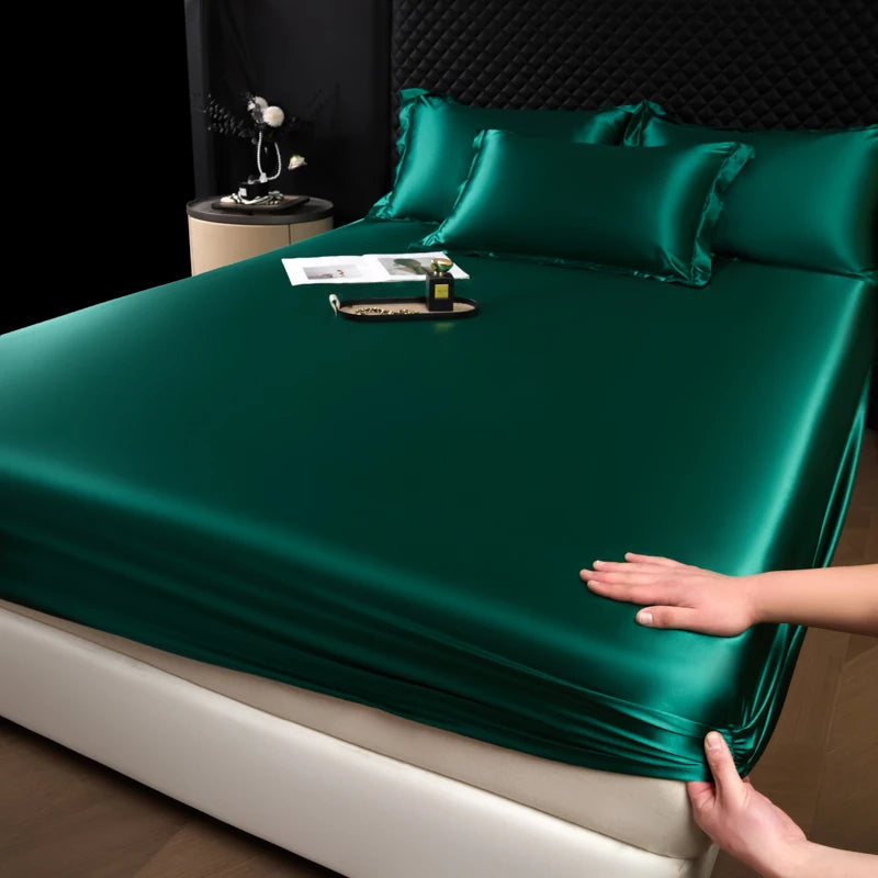 Lençol Fitted de Cetim – Toque Macio e Luxuoso