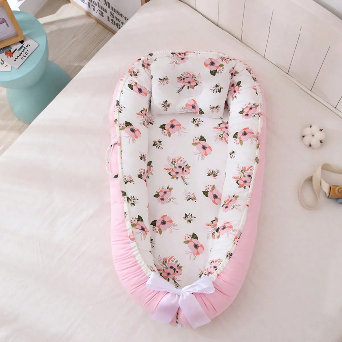 Portable Baby Nest – Adjustable Newborn Lounger