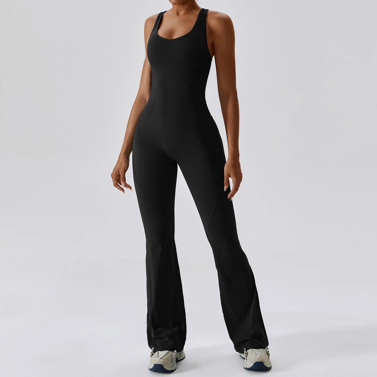 Long jumpsuit with Cut-Out back