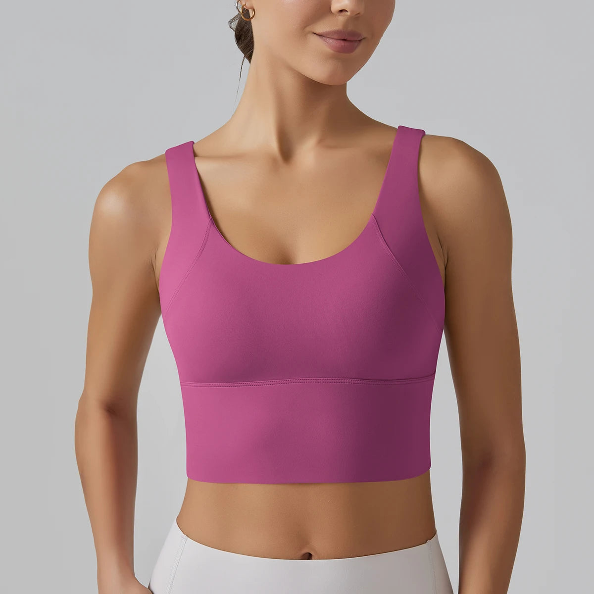 V-back sports bra