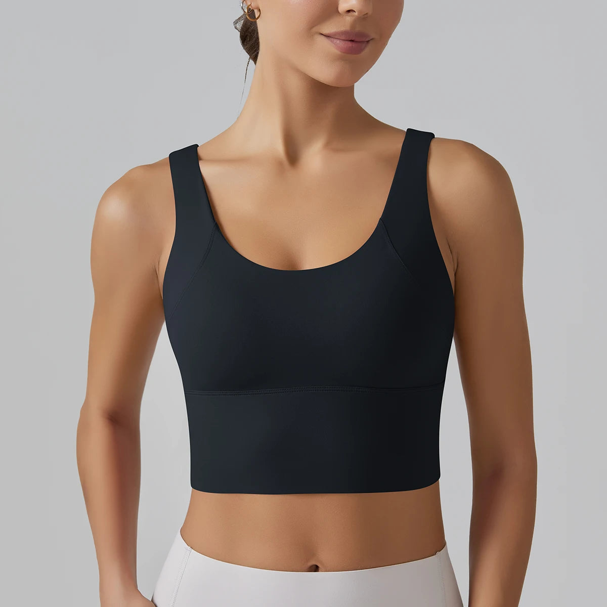 V-back sports bra