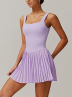 Robe à jupe plissée