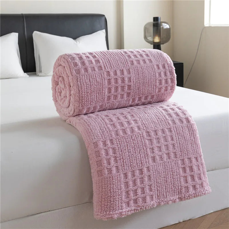 Manta Aconchegante Estilo Simples – Suavidade em Cada Toque