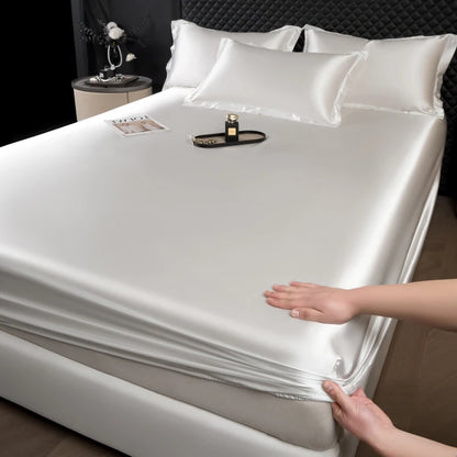 Lençol Fitted de Cetim – Toque Macio e Luxuoso