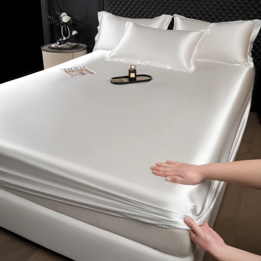 Lençol Fitted de Cetim – Toque Macio e Luxuoso