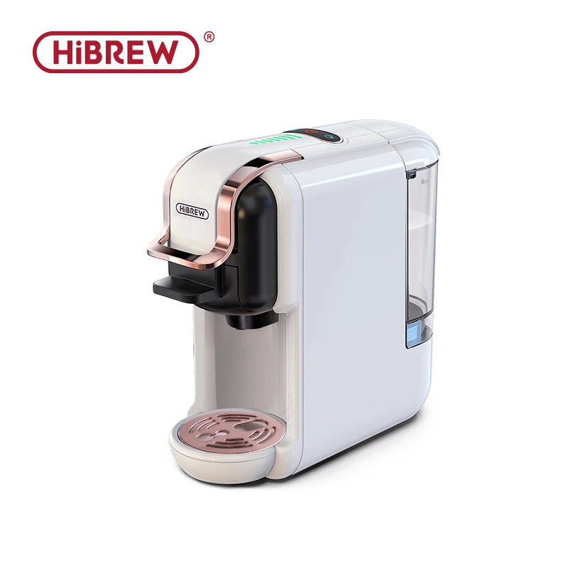 HiBREW 5-in-1 Multi-Capsule Coffee Machine – Compatible with Nespresso, Dolce Gusto, ESE Pods, Ground Coffee & K-Cups | Hot & Cold Brew | 20-Bar Pressure System