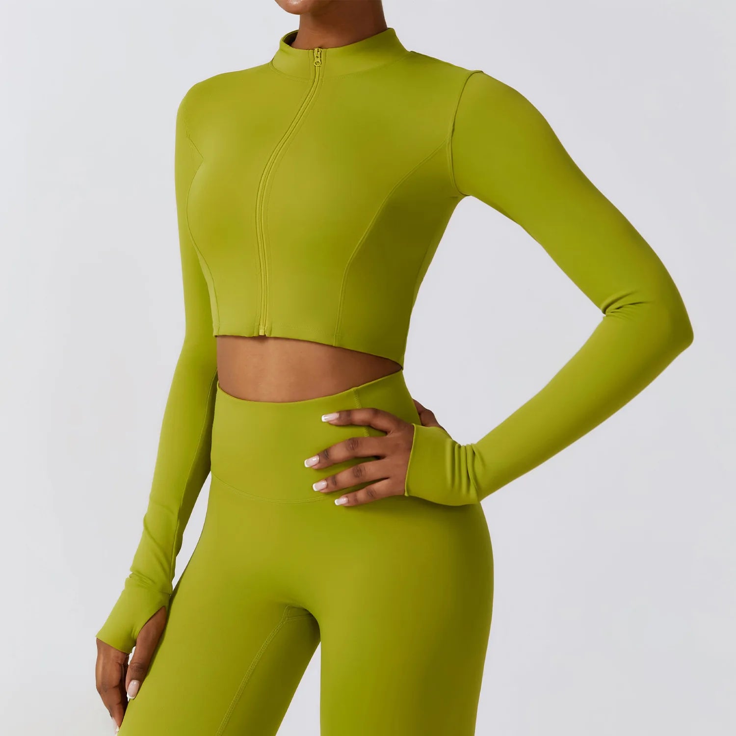 BIANHUI Casaco Cropped com gola alta NI NSPIRE