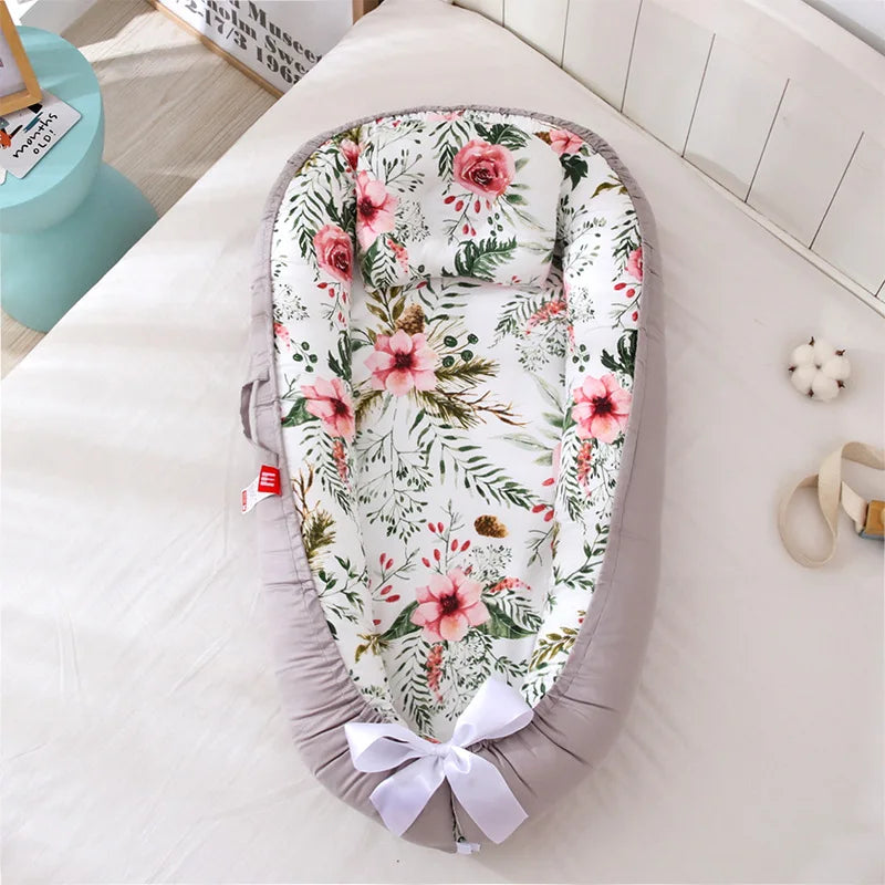 Portable Baby Nest – Adjustable Newborn Lounger