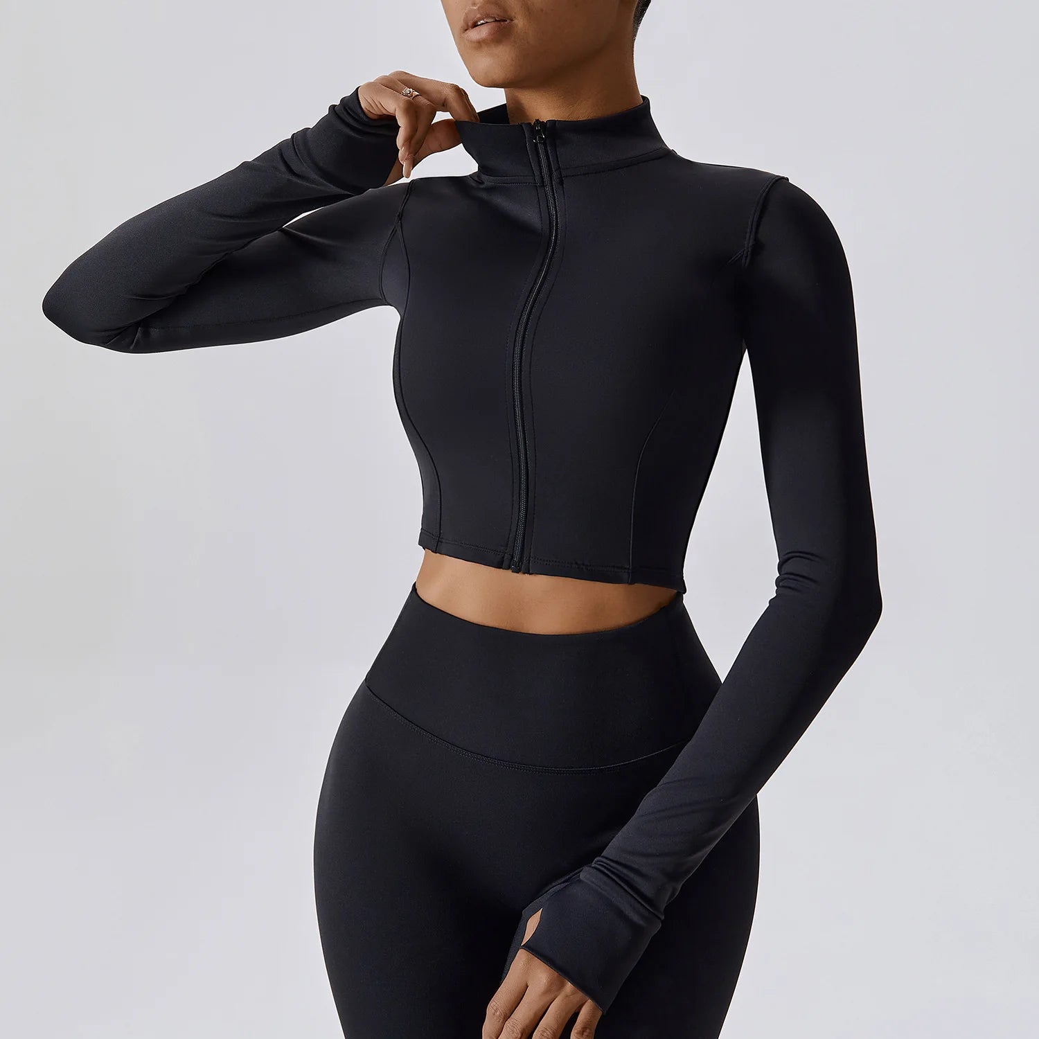 BIANHUI Casaco Cropped com gola alta NI NSPIRE