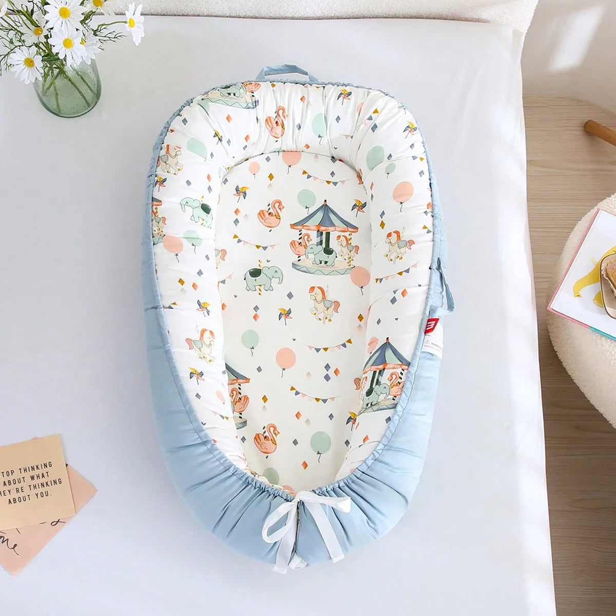 Portable Baby Nest – Adjustable Newborn Lounger