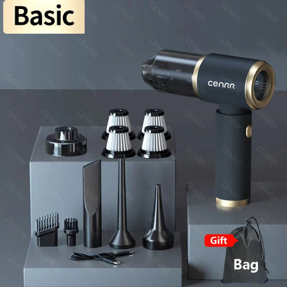 ENRR 210000Pa Mini Handheld Car Vacuum – Wireless & Powerful