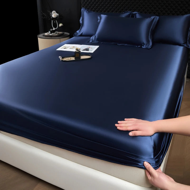 Lençol Fitted de Cetim – Toque Macio e Luxuoso