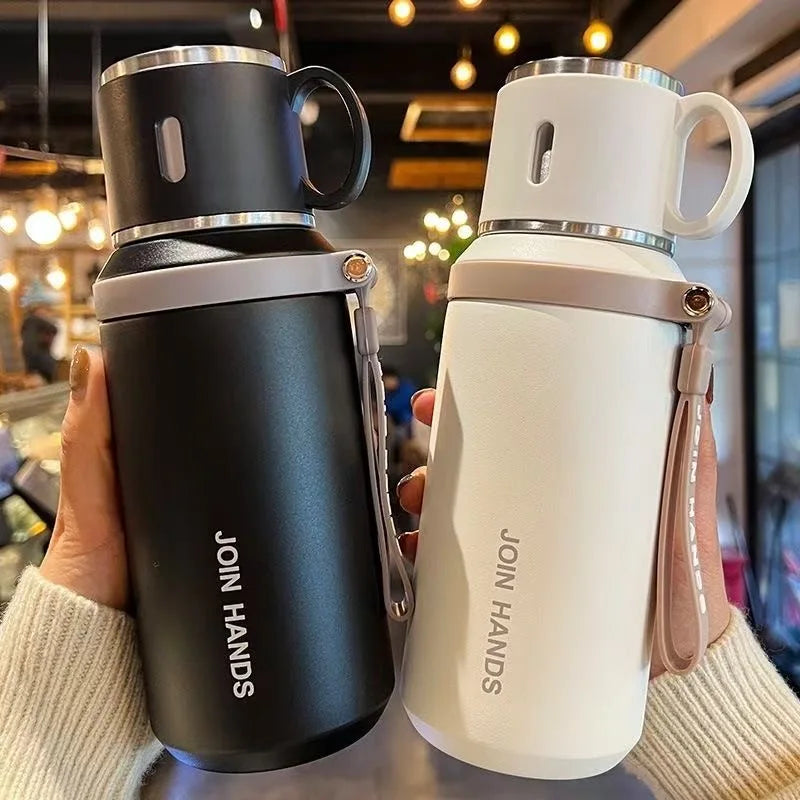 Stainless Steel Thermo Bottle – 600ml Insulated Water Flask
