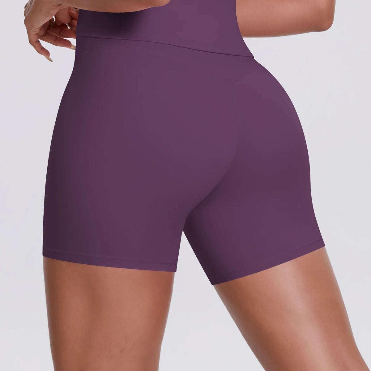 V-waist workout shorts