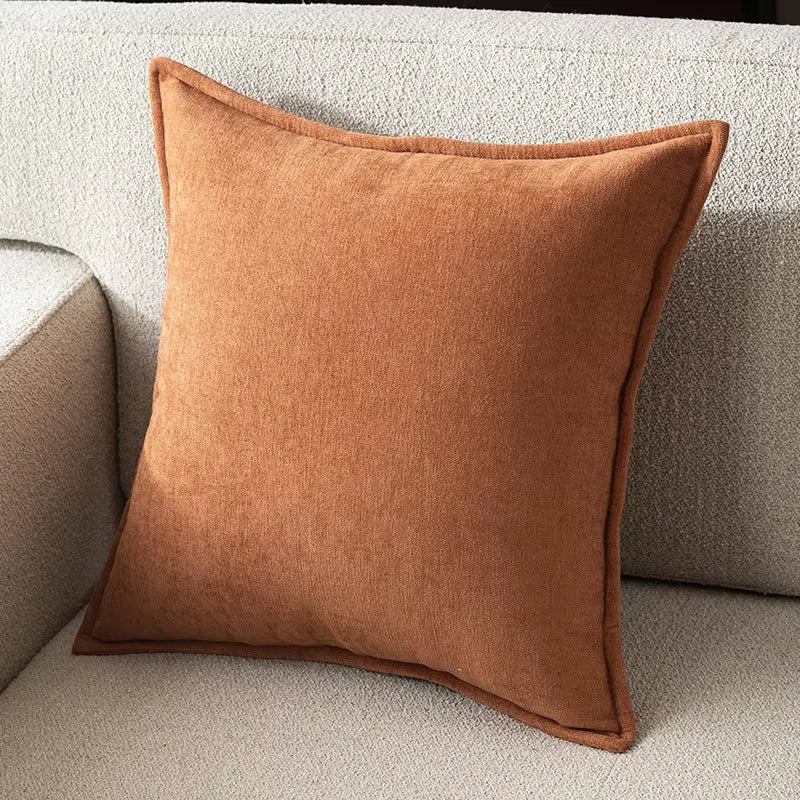 Capas de Almofada Chenille Retro para Sofá e Cama