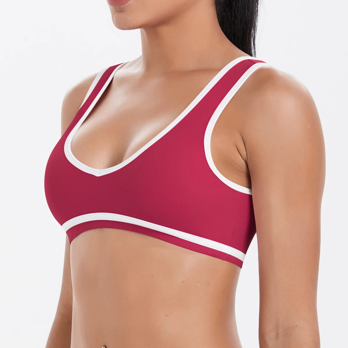 Workout top with shaping effect