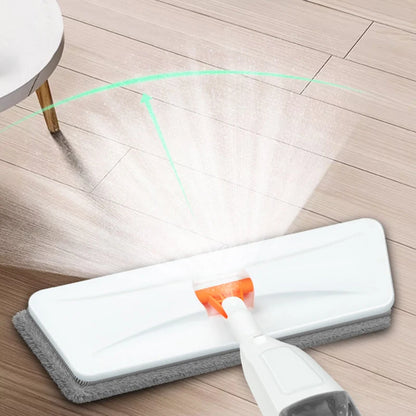 New Large Spray Mop for Home – Rotating Head with Replaceable Microfiber Pads | Wet & Dry Cleaning Broom