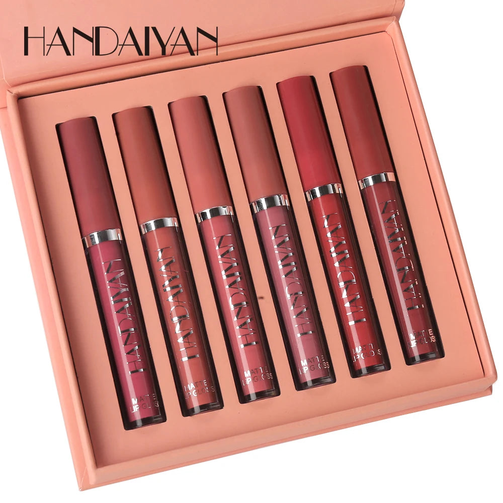 Conjunto HANDAIYAN com 6 Batons Matte de Longa Duração