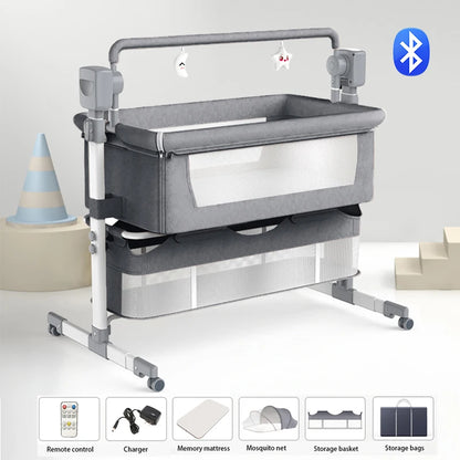 Newborn Baby Bassinet – Movable Cradle & Rocking Bed