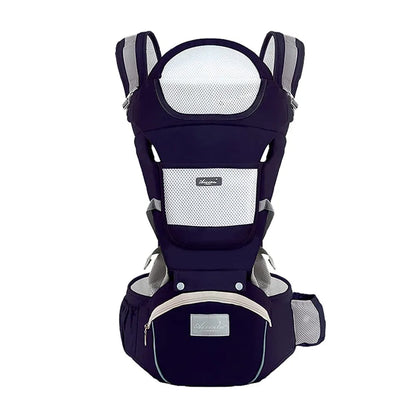 Ergonomic Baby Carrier with Multifunctional Waist Stool – Multi-Use Kangaroo Bag for Newborns to Toddlers