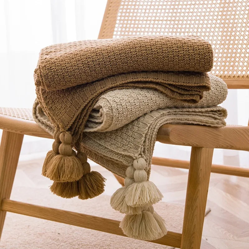 Manta Tricot Nórdica – Estilo e Aconchego