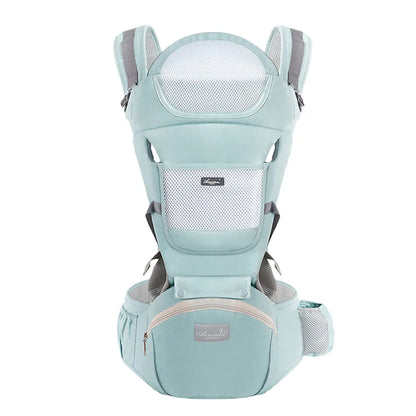 Ergonomic Baby Carrier with Multifunctional Waist Stool – Multi-Use Kangaroo Bag for Newborns to Toddlers