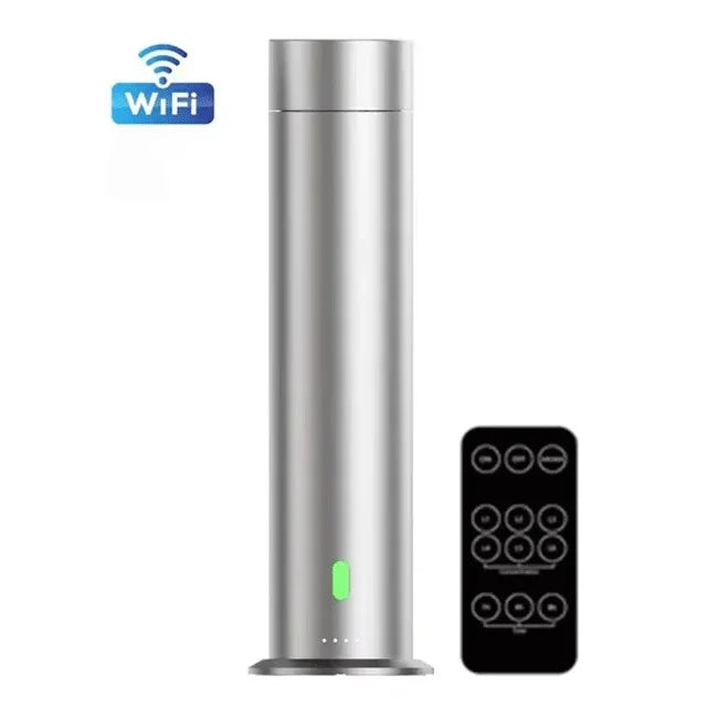 Waterless Essential Oil Diffuser with Remote – Aluminum Alloy Scent Air Machine for Large Spaces | Ideal for Homes, Hotels & Offices