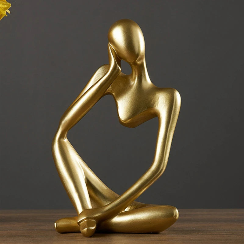 Nordic Unity: Escultura abstracta de pareja para decoración moderna