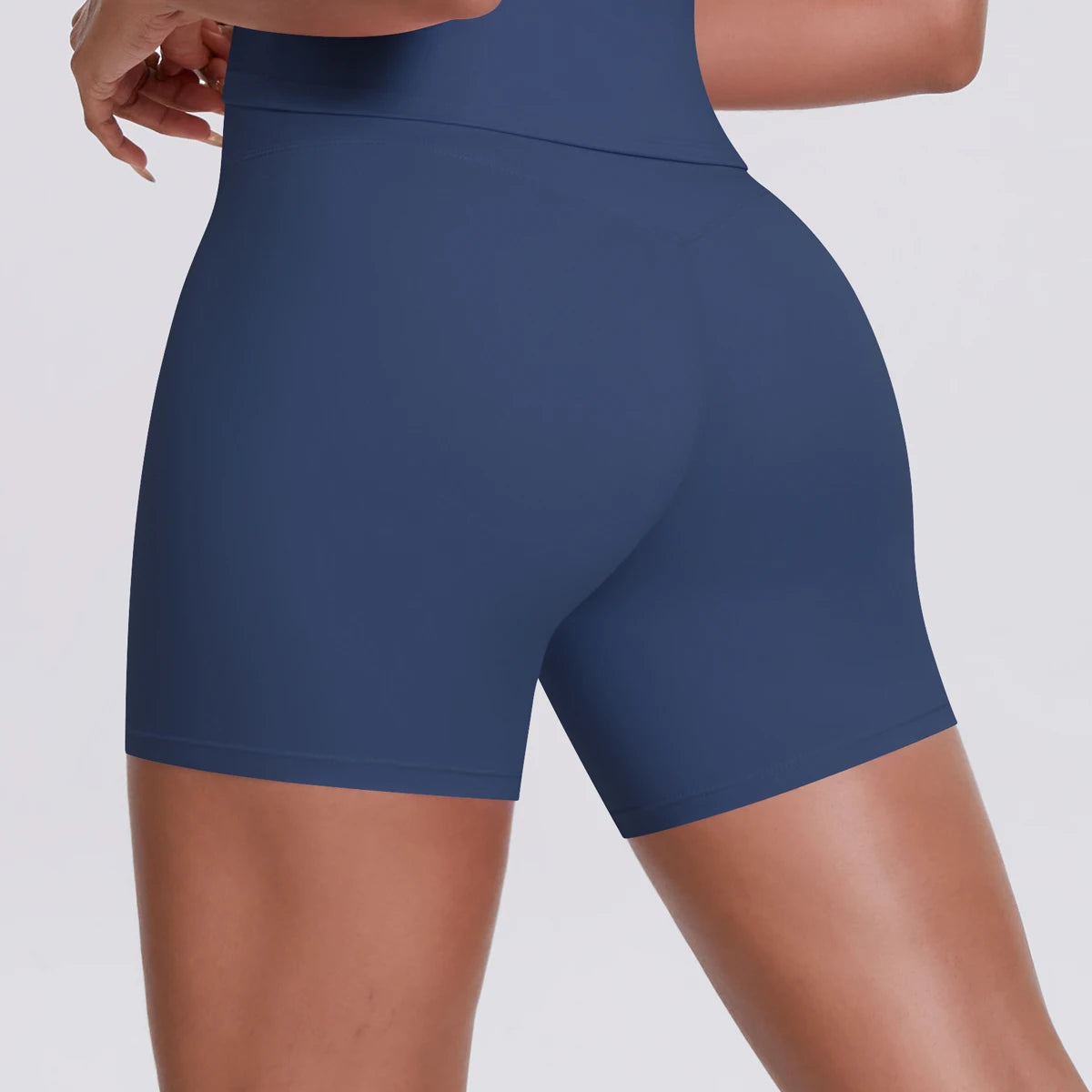 V-waist workout shorts