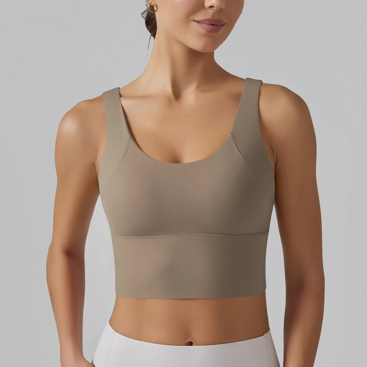 V-back sports bra