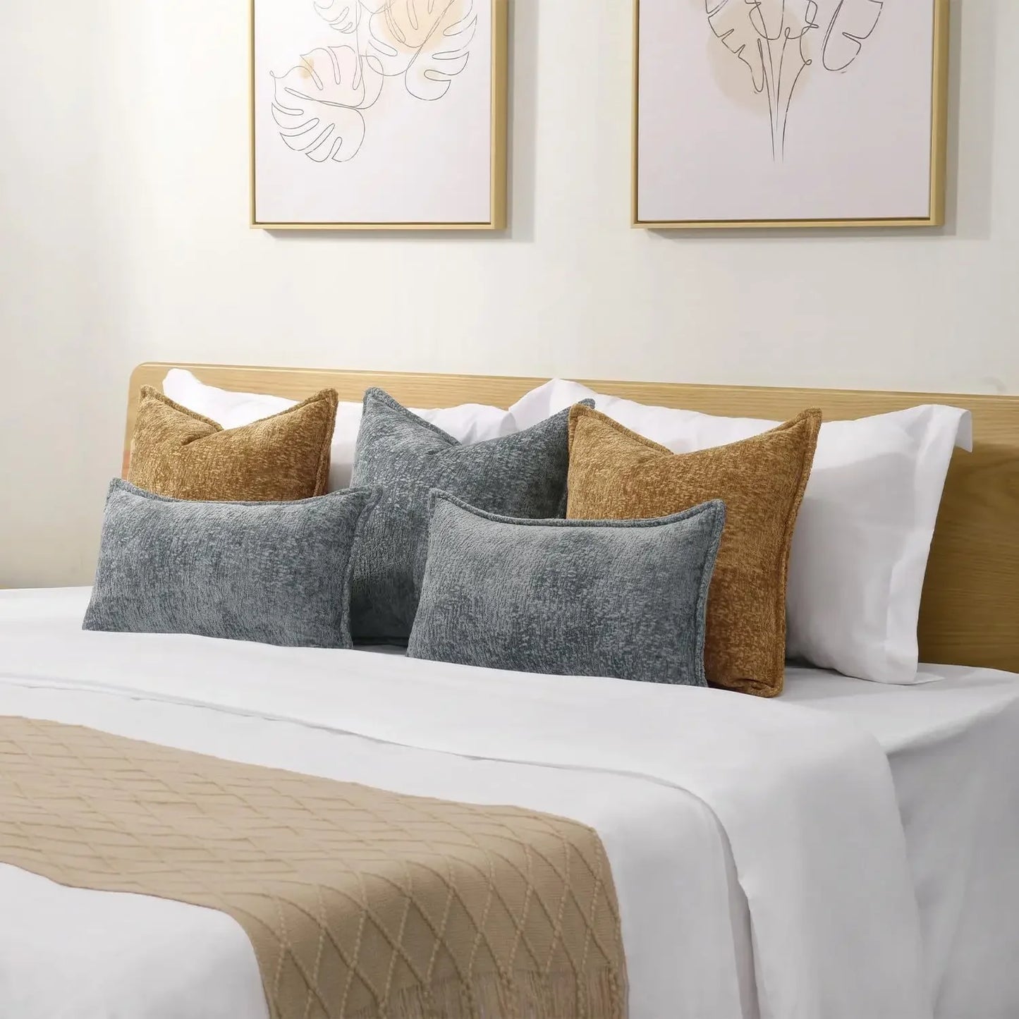 Almofada Nordic em Chenille – Toque Luxuoso e Macio