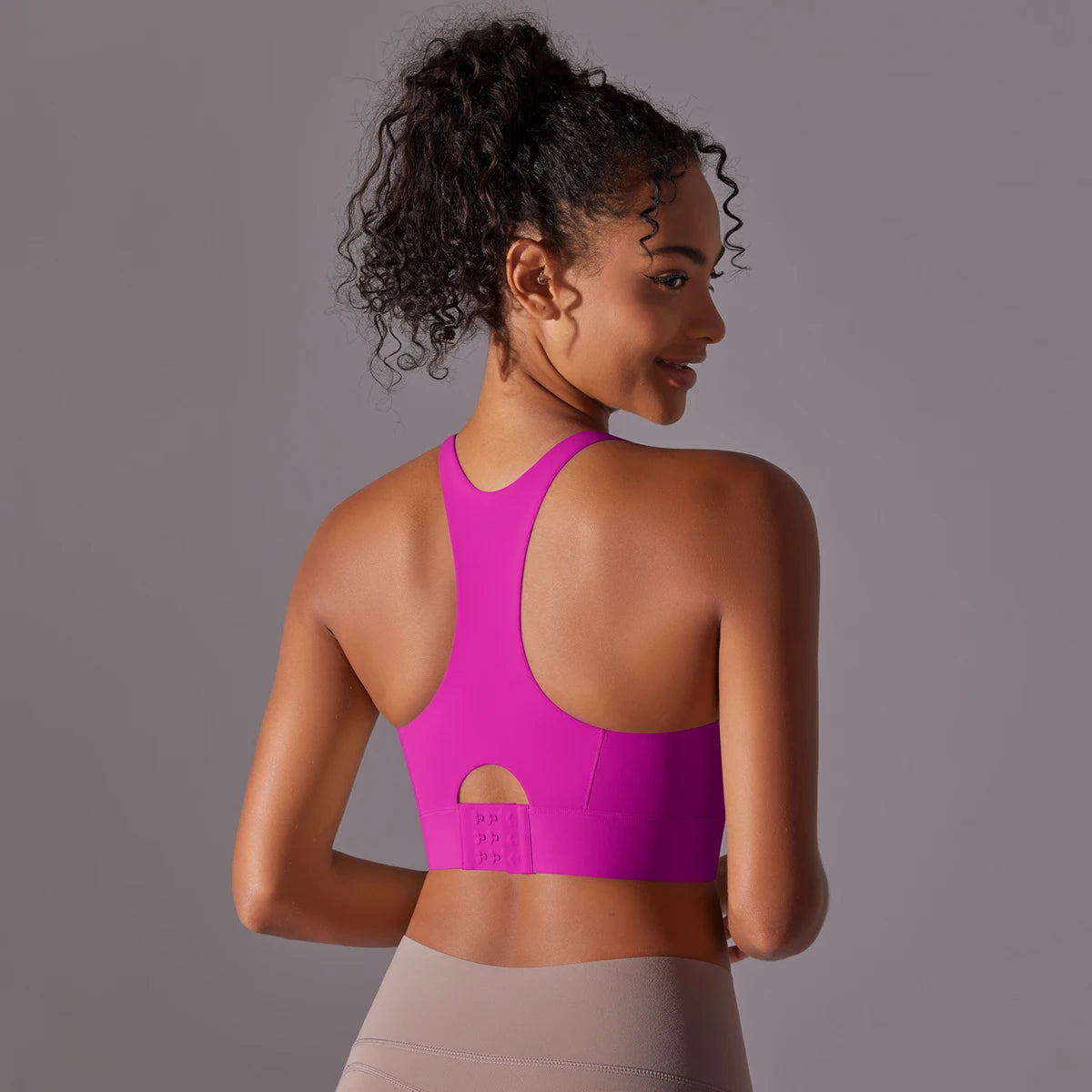 Structured sports bra
