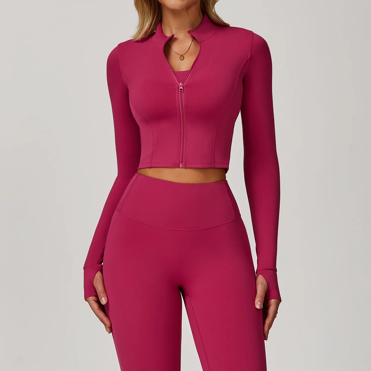 BIANHUI Casaco Cropped com gola alta NI NSPIRE