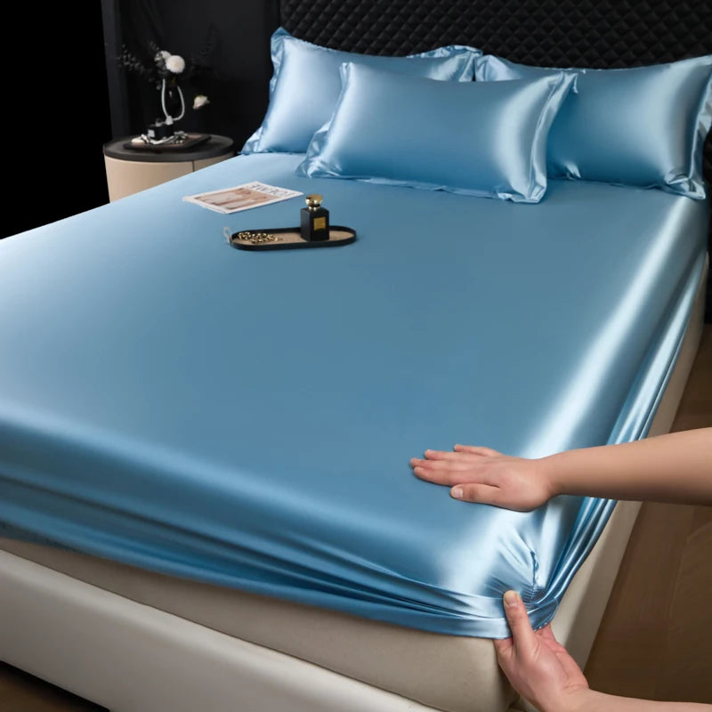 Lençol Fitted de Cetim – Toque Macio e Luxuoso