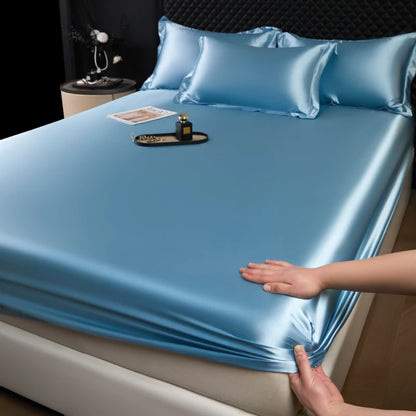 Lençol Fitted de Cetim – Toque Macio e Luxuoso