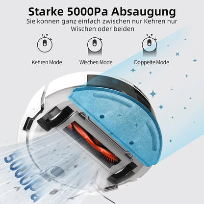 ROIDMI EVE ROOK Vacuum Cleaner Robot Suction Station 5000Pa Vacuum Robot Mopping for Pet Hair Self-cleaning App Voice Control