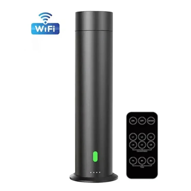 Waterless Essential Oil Diffuser with Remote – Aluminum Alloy Scent Air Machine for Large Spaces | Ideal for Homes, Hotels & Offices