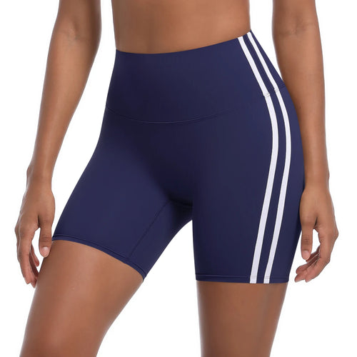 Cyclist shorts with side stripes