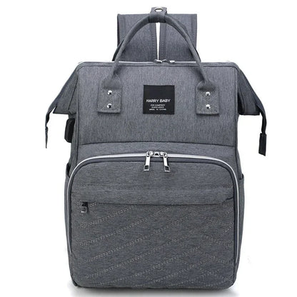 Macroupta Mommy Diaper Bag – Large Capacity Baby Backpack with Changing Mat | Stroller Hanging Nappy Bag for Travel & Nursing