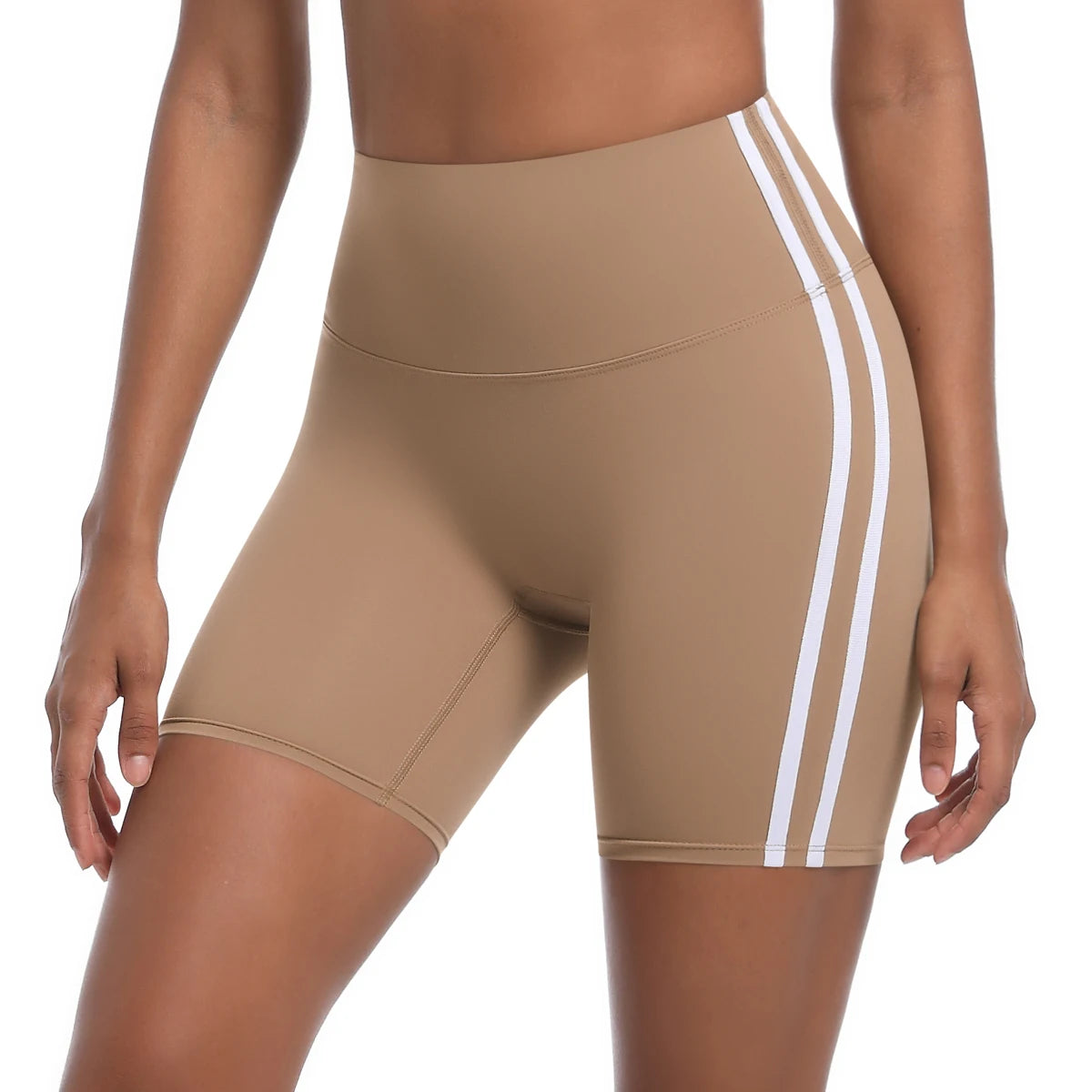 Cyclist shorts with side stripes